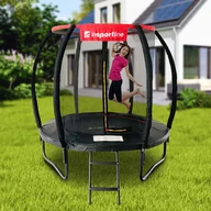 Trampoliny - Trampolina z akcesoriami inSPORTline Flea PRO 183 cm - miniaturka - grafika 1