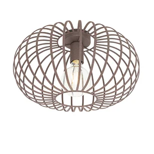 QAZQA Designerska lampa sufitowa rdzawy brąz 39 cm - Johanna - Oprawy, klosze i abażury - miniaturka - grafika 1