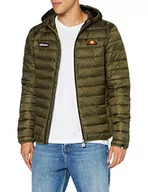 Kurtki męskie - Ellesse Lombardy męska kurtka z podszewką zielony khaki M SHS01115 - miniaturka - grafika 1