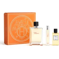 Kosmetyki do kąpieli - Hermes Terre D'Hermes zestaw woda toaletowa spray 100ml + woda toaletowa spray 15ml + żel pod prysznic 40ml - miniaturka - grafika 1
