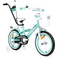 Rowery - Rower dziecięcy GERMINA BMX 16 cali dla dziewczynki Miętowy - miniaturka - grafika 1
