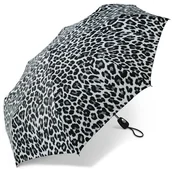 Parasole - Pierre Cardin 83075 Easymatic Light Leo parasolka czarno-biała - miniaturka - grafika 1