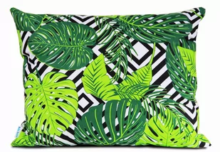 Poszewka 50x80 bawełniana Green Leaves liście - Poszewki na poduszki - miniaturka - grafika 1