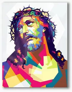 Chrystus w koronie cierniowej, nowoczesny obraz religijny plexi - Ikony i obrazy sakralne - miniaturka - grafika 1