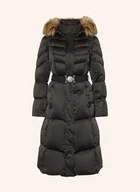 Płaszcze damskie - Guess Płaszcz Puchowy Marina Z Odpinanym Sztucznym Futrem schwarz - GUESS - miniaturka - grafika 1