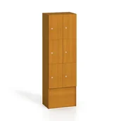 Szafy biurowe - B2B Partner Szafa z zamykanymi schowkami, czereśnia boxova6xtresen - miniaturka - grafika 1