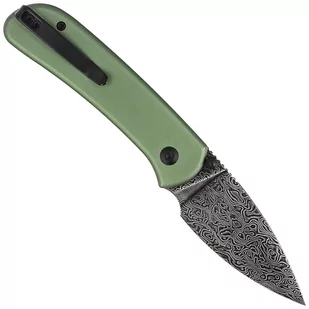 Nóż składany Civivi Qubit Green Aluminum, Black Damascus (C22030E-DS1) - Noże - miniaturka - grafika 3