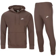Dresy męskie - Nike brązowy komplet dresowy męski spodnie bluza CZ7857-004 L - miniaturka - grafika 1