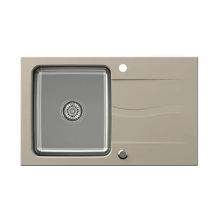 STEINER Zlewozmywak granitowy stal szlachetna jednokomorowy 78 48 19 cm z ociekaczem MICHAEL 111 FUSION beżowy ze stalowym odpływem FUS_M7848BE - Zlewozmywaki STEINER Zlewozmywak granitowy stal szlachetna jednokomorowy 78 48 19 cm z ociekaczem MICHAEL 111 FUSION beżowy ze stalowym odpływem FUS_M7848BE - Zlewozmywaki - miniaturka - grafika 1