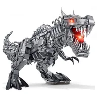 Klocki - Klocki DINOZAUR T-REX 2056-klocków 70cm LED Tyranozaur Rex ogromny zestaw - miniaturka - grafika 1