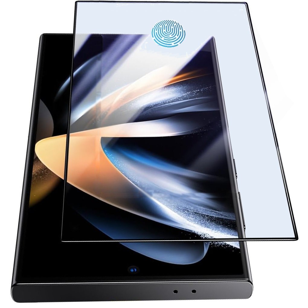 SZKŁO FULL GLUE DO SAMSUNG S24 ULTRA SZYBKA Z CZYTNIKIEM LINII PAPILARNYCH