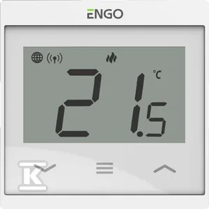 Regulator temperatury Internetowy, ENGO E55-W, podtynkowy, do ramki 55x55, Wi-Fi, 230V, biały - Regulatory i termostaty - miniaturka - grafika 1