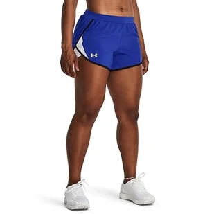Under Armour Szorty damskie, Team Royal/czarny/odblaskowy, M-L - Spodenki damskie - miniaturka - grafika 1