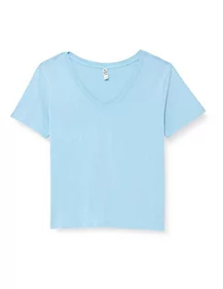 Bluzy damskie - ONLY Damska bluza JDYFAROCK S/S dekolt w serek JRS NOOS Top, Della Robbia Blue, XXS - grafika 1