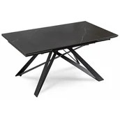 Stoły - Stół Ceramiczny Rozkładany Spiek Kwarcowy Do Jadalni Czarny MAXIME 160/240 - miniaturka - grafika 1