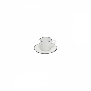 Costa Nova Filiżanka z podstawką Beja White Blue 0,08 l - Filiżanki - miniaturka - grafika 1