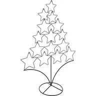 Bombki - Stojak na bombki metalowy 56 x 20 x 77 cm - miniaturka - grafika 1