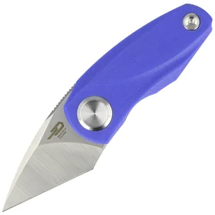 Nóż składany Bestech Tulip Blue G10, Satin / Stonewash 14C28N by Ostap Hel (BG38D) - Noże - miniaturka - grafika 1