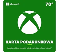 Kody i doładowania cyfrowe - Karta podarunkowa Xbox 70 zł [kod aktywacyjny] Obecnie dostępne tylko w sklepach stacjonarnych RTV EURO AGD - miniaturka - grafika 1