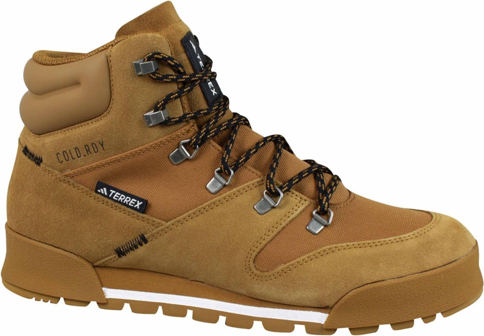 Buty męskie zimowe adidas Terrex Snowpitch IH3664 ocieplane piaskowe 42