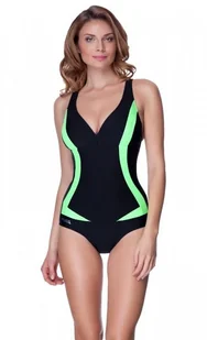 Aqua-Speed Kostium pływacki GRETA 40/01 czarno-zielony (44586) - Stroje kąpielowe - miniaturka - grafika 1