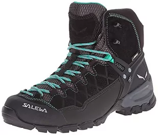 Salewa damskie buty trekkingowe Mid-Gore Tex Alp Trainer, czarne/turkusowe - Buty trekkingowe damskie - miniaturka - grafika 1