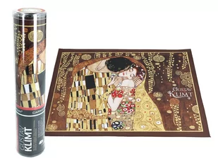 Podkładka na stół - G. Klimt, Pocałunek (brązowe tło) (CARMANI) - Obrusy i serwetki - miniaturka - grafika 1