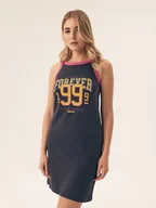 Bielizna nocna - Koszula nocna Forever Bloovii navy L - miniaturka - grafika 1