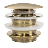 Wanny - Rea Korek wannowy uniwersalny Klik-Klak Rea Złoty Szczotkowany - miniaturka - grafika 1