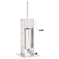 Artykuły masarskie - vidaXL Ręczna nadziewarka do kiełbasy, srebrna, 5 L, stal nierdzewna - miniaturka - grafika 1