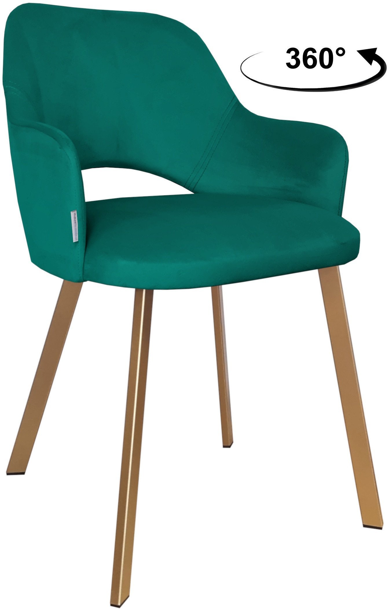 Krzesło obrotowe Milano podstawa Profil złota MG20