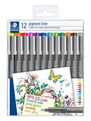 Przybory szkolne - Staedtler pigment liner 0.5 box of 12 colours - miniaturka - grafika 1