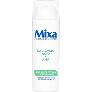 Mixa Salicylic Acid + AHA Anti-Imperfection Mattifying Gel żel do twarzy 50 ml dla kobiet - Kremy do twarzy - miniaturka - grafika 1