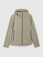 Kurtki i kamizelki sportowe męskie - 4F Kurtka przejściowa membrana 5000 męska - oliwkowa/khaki M - miniaturka - grafika 1