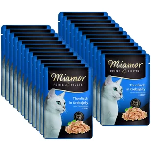 Miamor Feine Filets - mokra karma dla kota tuńczyk w galarecie z kraba 24x100g - Mokra karma dla kotów - miniaturka - grafika 1