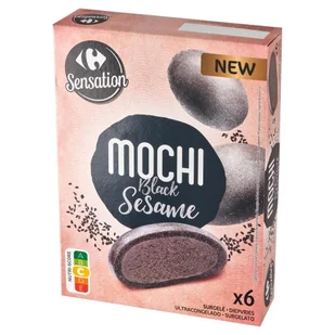 Carrefour Sensation Mochi Lody z czarnym sezamem 210 ml (6 sztuk) - Lody i desery lodowe - miniaturka - grafika 1