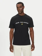 Koszulki męskie - New Balance T-Shirt Reimagined Graphic MT51506 Czarny Relaxed Fit - miniaturka - grafika 1