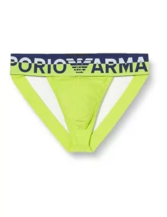 Emporio Armani Męski pasek jockstrap Megalogo Jock Strap, Lime, XL - Paski - miniaturka - grafika 1