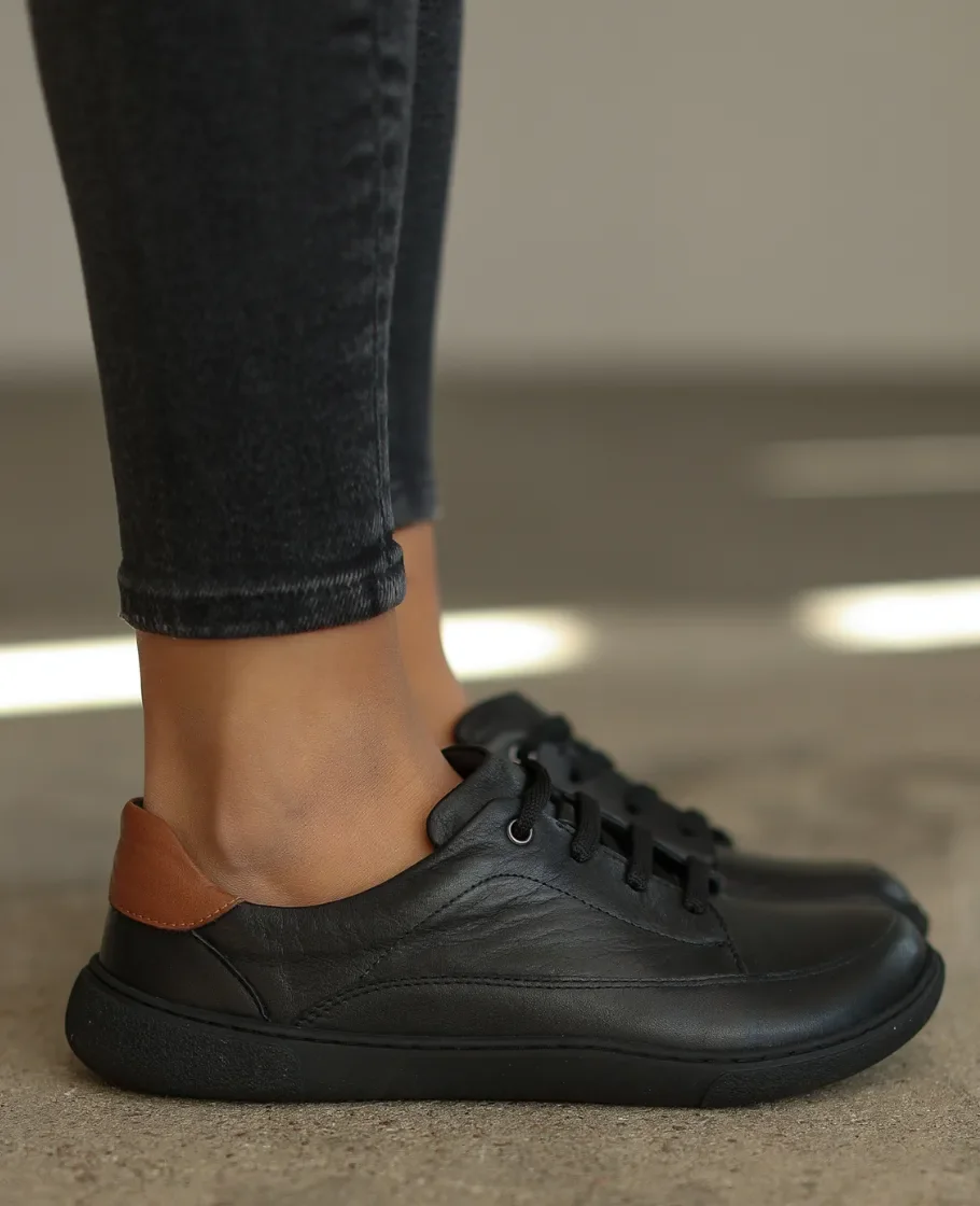 Skórzane barefoot półbuty damskie Levania 36