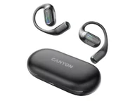 Słuchawki - CANYON Słuchawki powietrzne OnFlow 12 OWS ENC Czarne CNS-TWS12BK - miniaturka - grafika 1