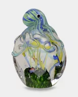 Figurki dekoracyjne - Figura Szklana w Stylu Murano Ośmiornica na Rafie Koralowej - miniaturka - grafika 1