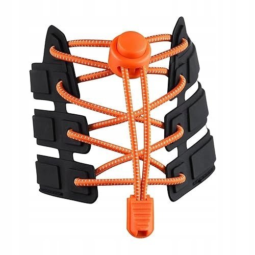 SZNUROWADŁA ELASTYCZNE BEZ WIĄZANIA METALOWE KAPSUŁKI SPORT 120CM