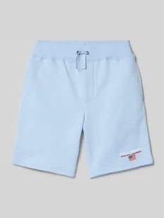 Szorty z dzianiny dresowej o kroju regular fit z wyhaftowanym logo - Spodnie i spodenki dla chłopców - miniaturka - grafika 1