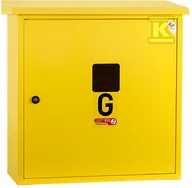 Akcesoria grzewcze - Skrzynka 600x600x250 natynkowa daszek żółta - miniaturka - grafika 1