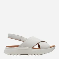 Sandały damskie - Sandały damskie skórzane Clarks CLA26171949 42 Białe (5051041970758/5063090012419) - miniaturka - grafika 1