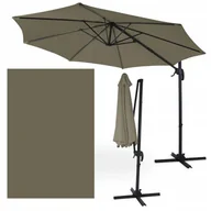 Parasole ogrodowe - Parasol z masztem bocznym HAVANA 3m Taupe - Focus Garden - miniaturka - grafika 1