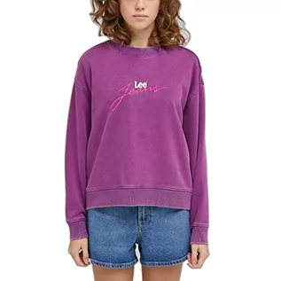 Bluzy damskie - Lee Damska bluza z kwasem, dyskoteka, rozmiar S, liliowy, S - grafika 1