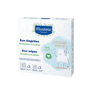 MUSTELA Eco Chusteczki do wielokrotnego użytku, 6szt. - >>>  <<< - Waciki, płatki i patyczki kosmetyczne - miniaturka - grafika 1