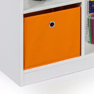 Zestawy mebli dla dzieci - Regał dziecięcy z biblioteczką i szufladami tekstylnymi HOUSE PLUS, biały - miniaturka - grafika 1