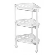 Półki łazienkowe - PLAST TEAM Regał łazienkowy 3 POLKI NAROŻNY gł.38,5 PLAST TEAM - miniaturka - grafika 1